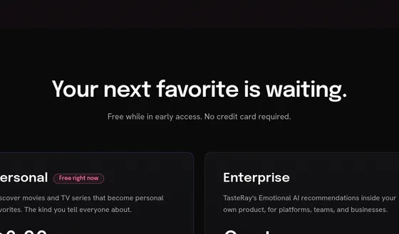 No credit card element from tasteray.com