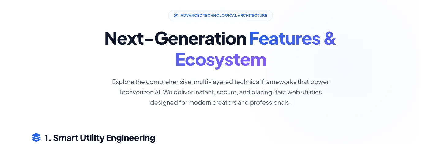 techvorizonai.com Hero section