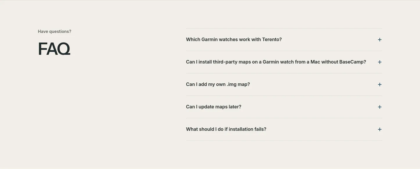terento.app FAQ section