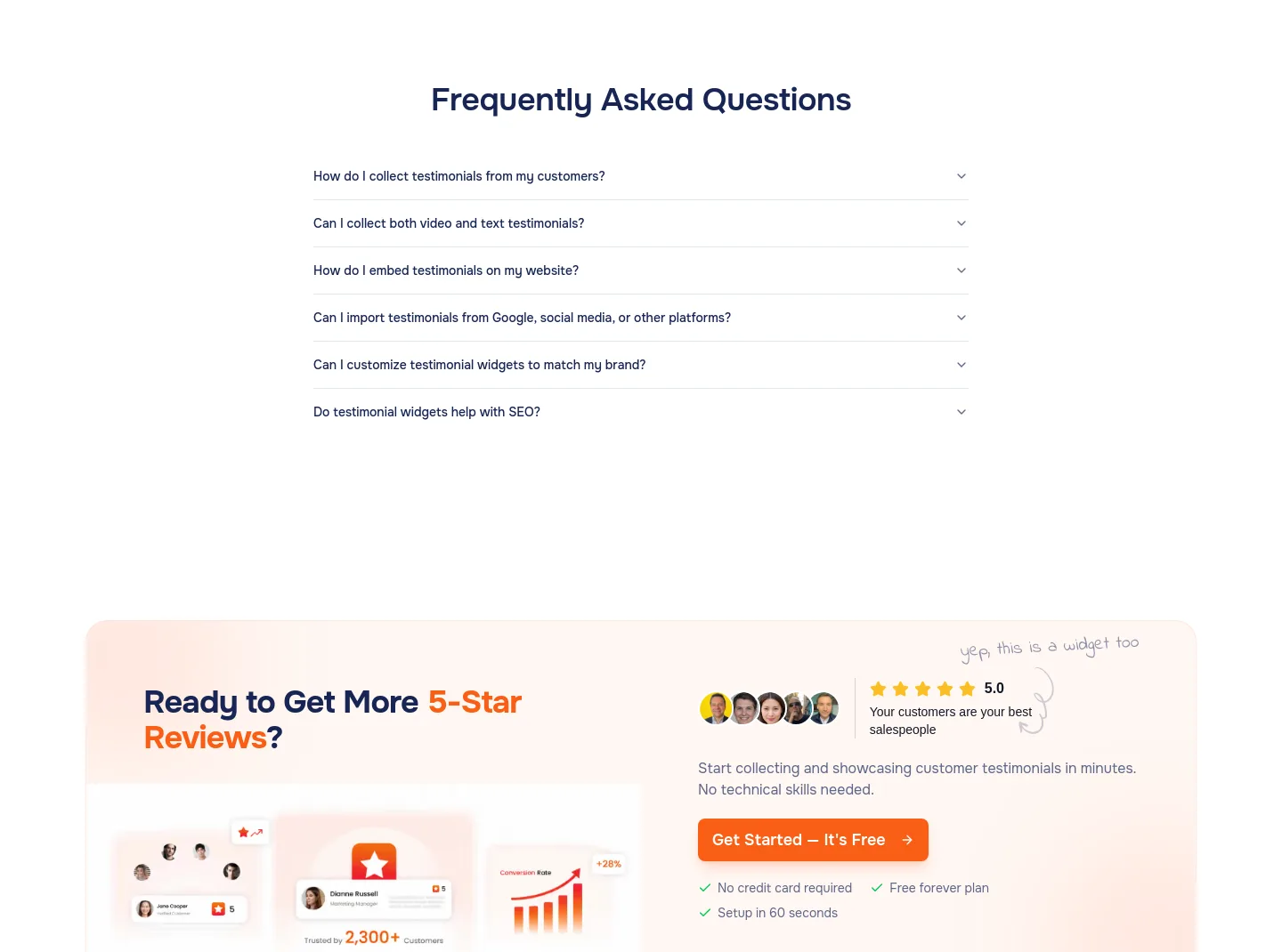 testimly.com FAQ section