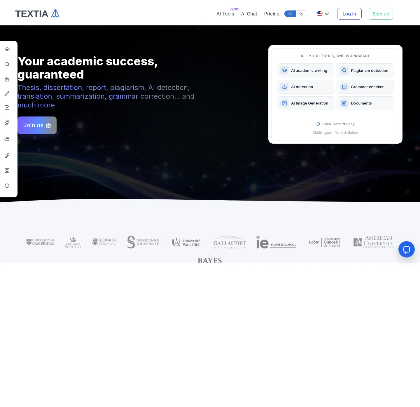 textiaa.com — a measured funnel