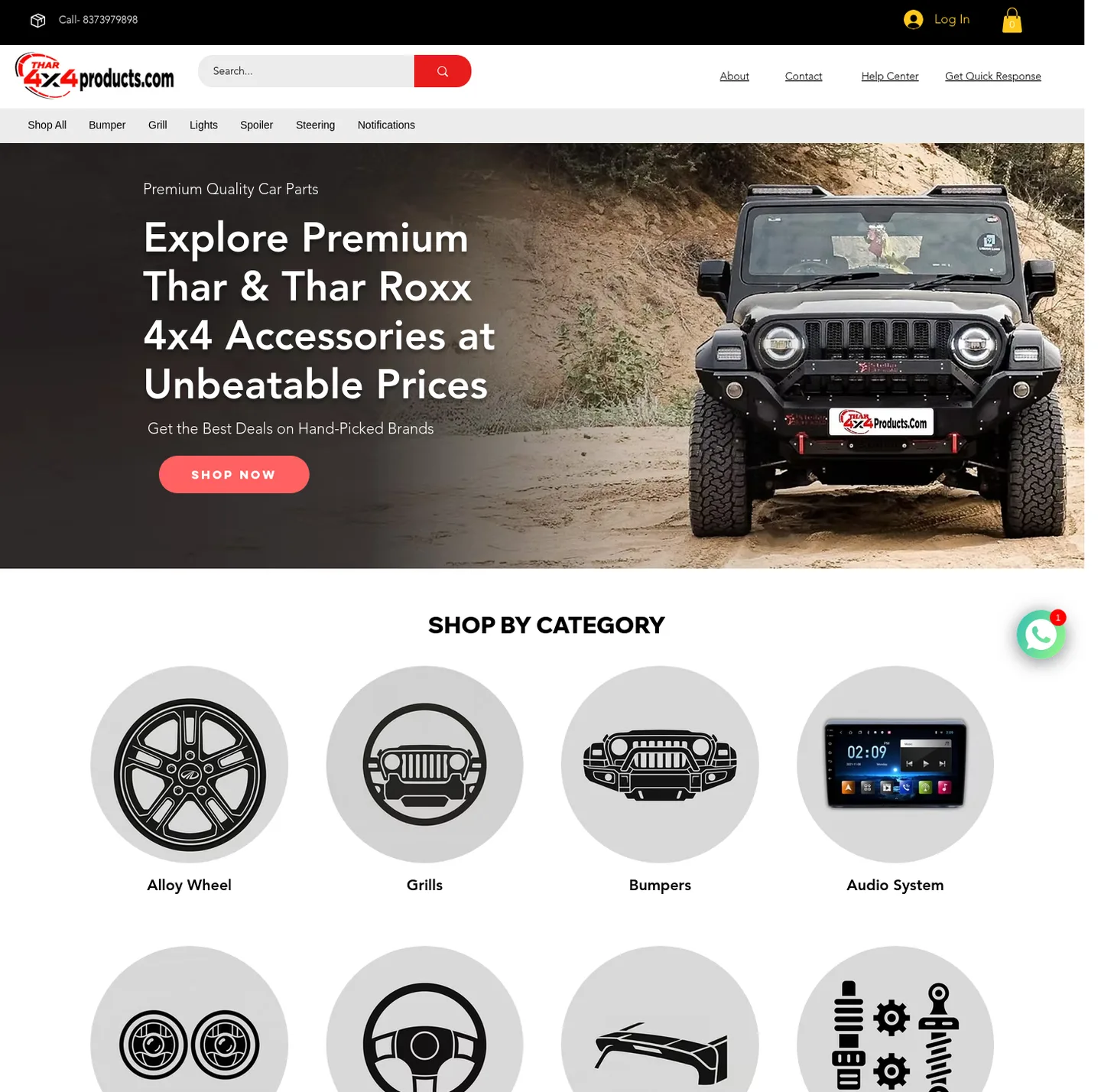 thar4x4products.com — a measured funnel