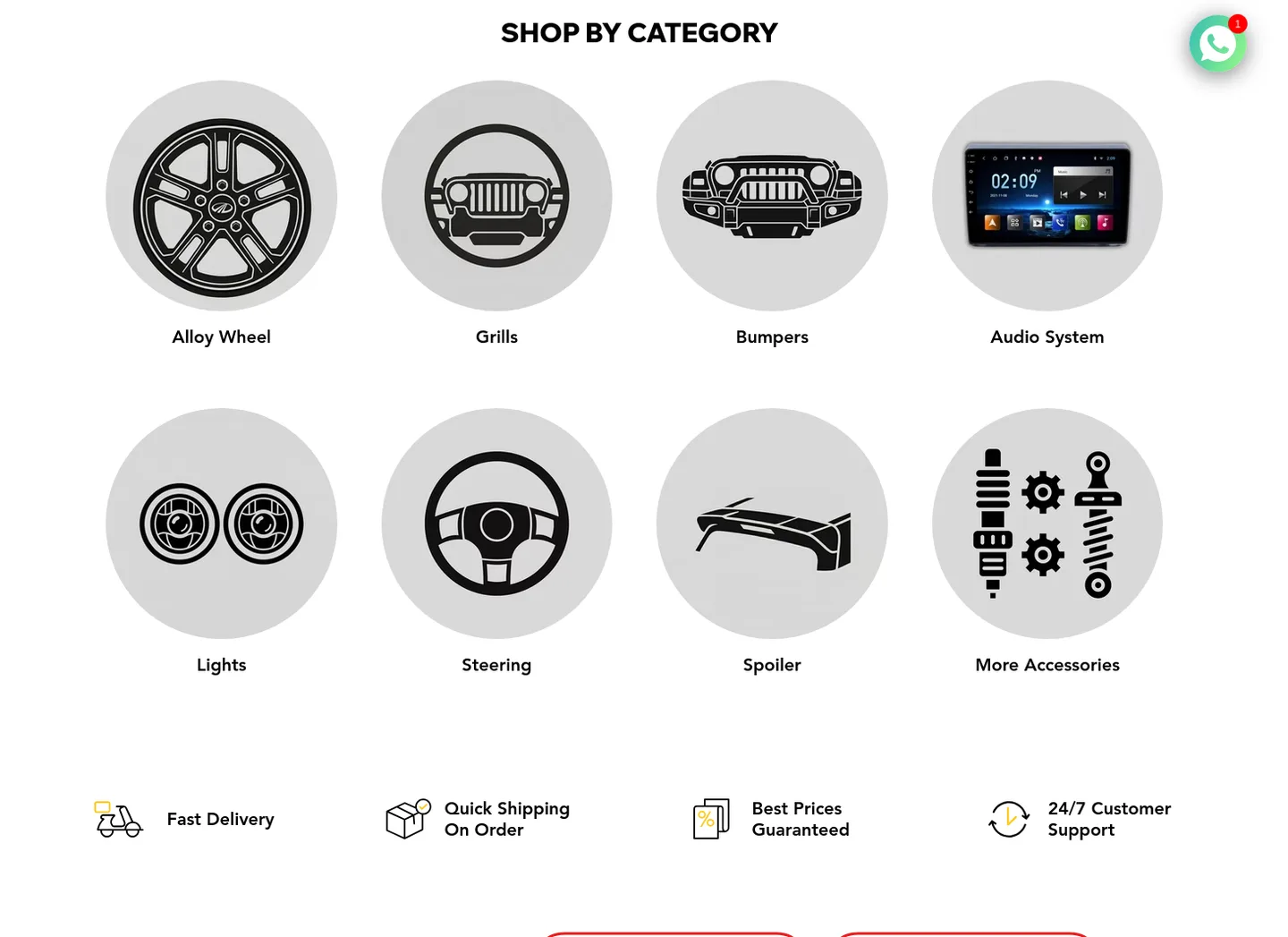 thar4x4products.com — a real Logo Wall section