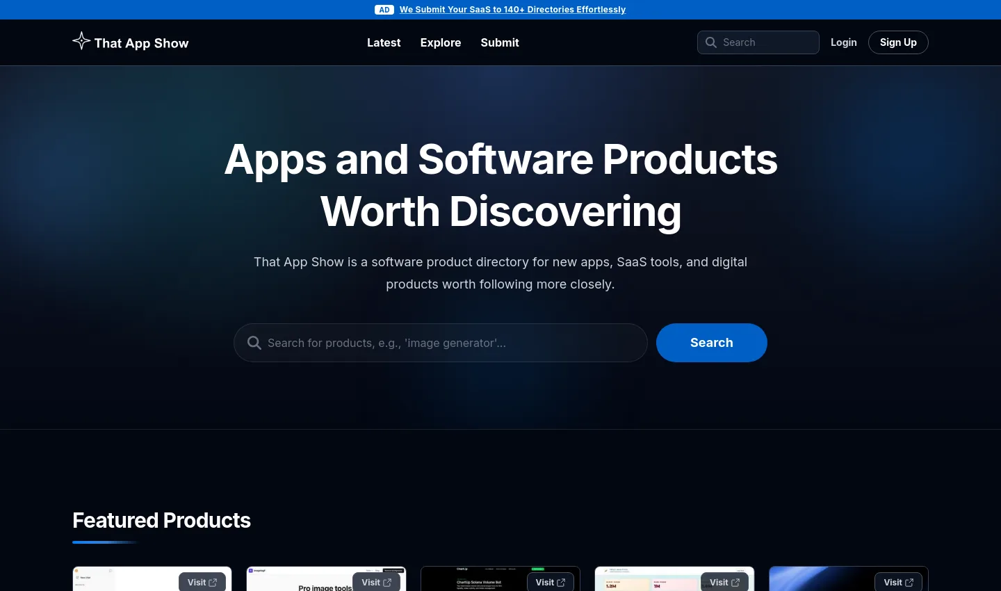 thatappshow.com — a measured funnel