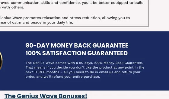 Guarantee element from the-geniuswave.us