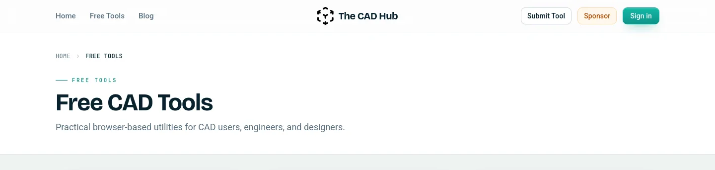 thecadhub.com — a measured funnel
