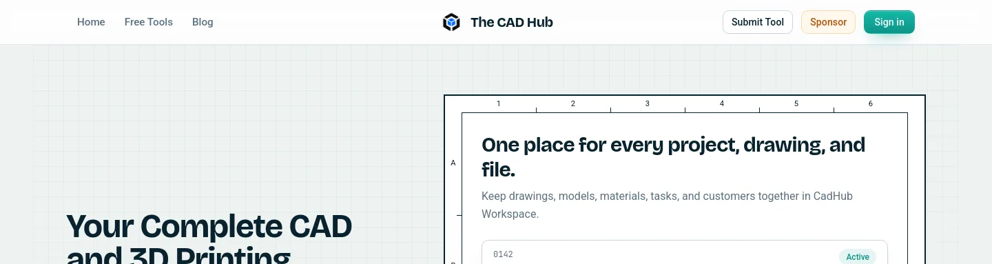 thecadhub.com — a measured funnel