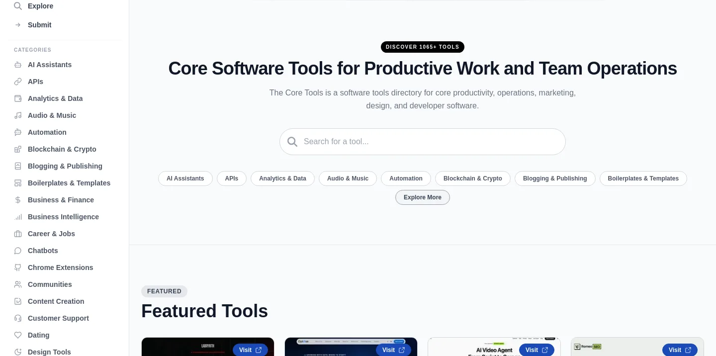 thecoretools.com — Hero