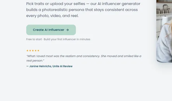 Rating element from theinfluencer.ai