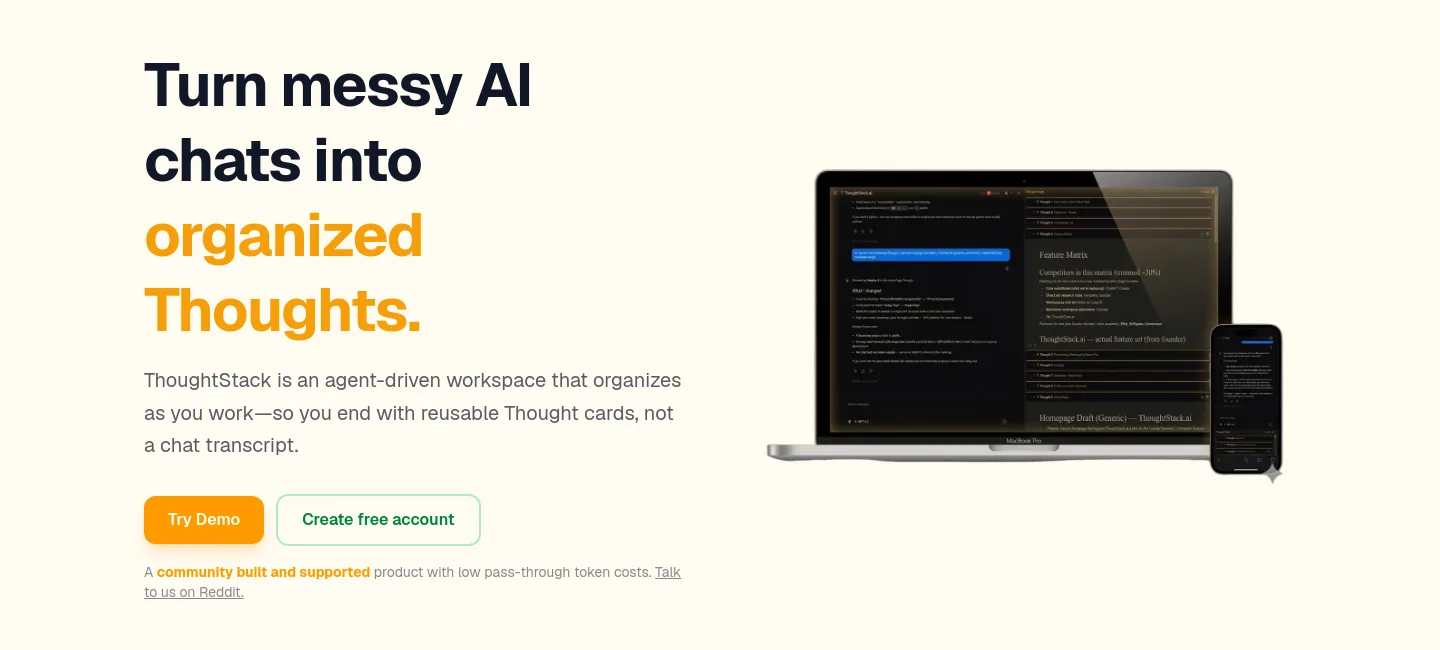 thoughtstack.ai — Hero