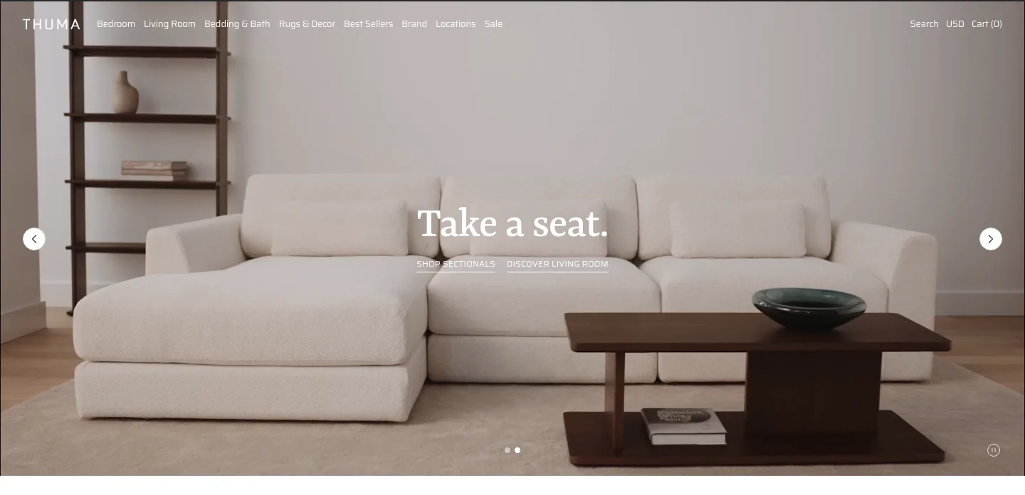 thuma.co Hero section