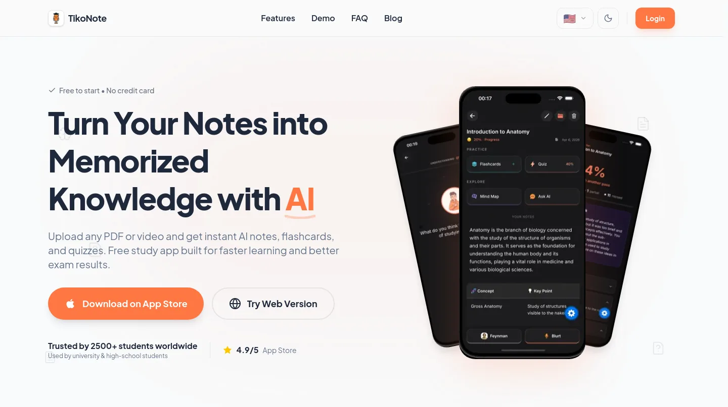 tikonote.app — a measured funnel