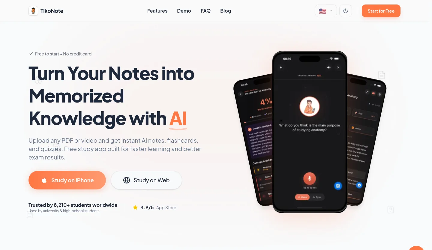 tikonote.app — a measured funnel