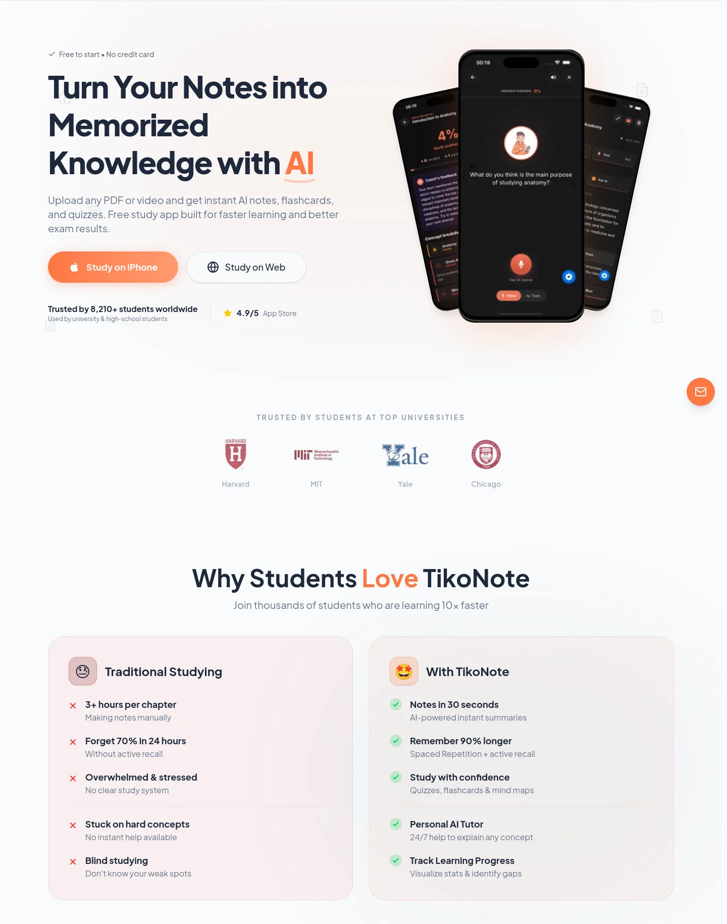 tikonote.app — Hero