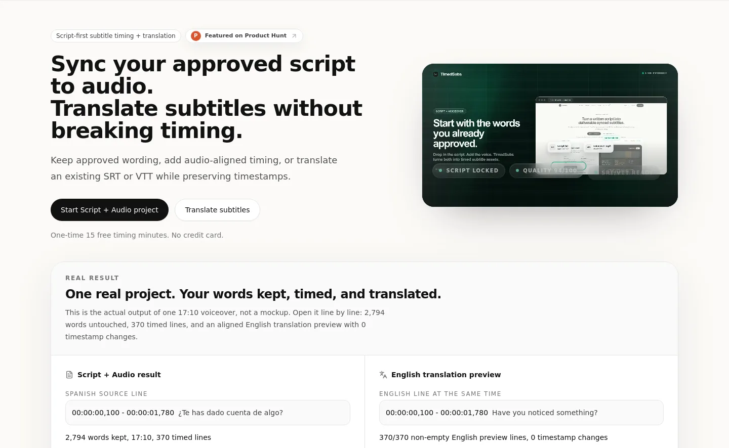 timedsubs.com — Hero