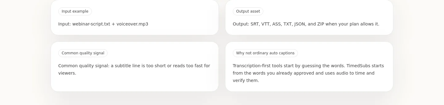 timedsubs.com — Features