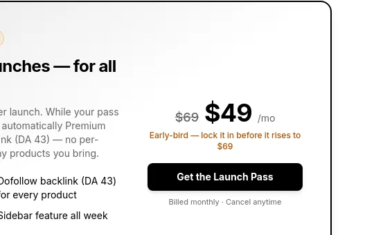 Price anchor element from tinylaunchpad.com