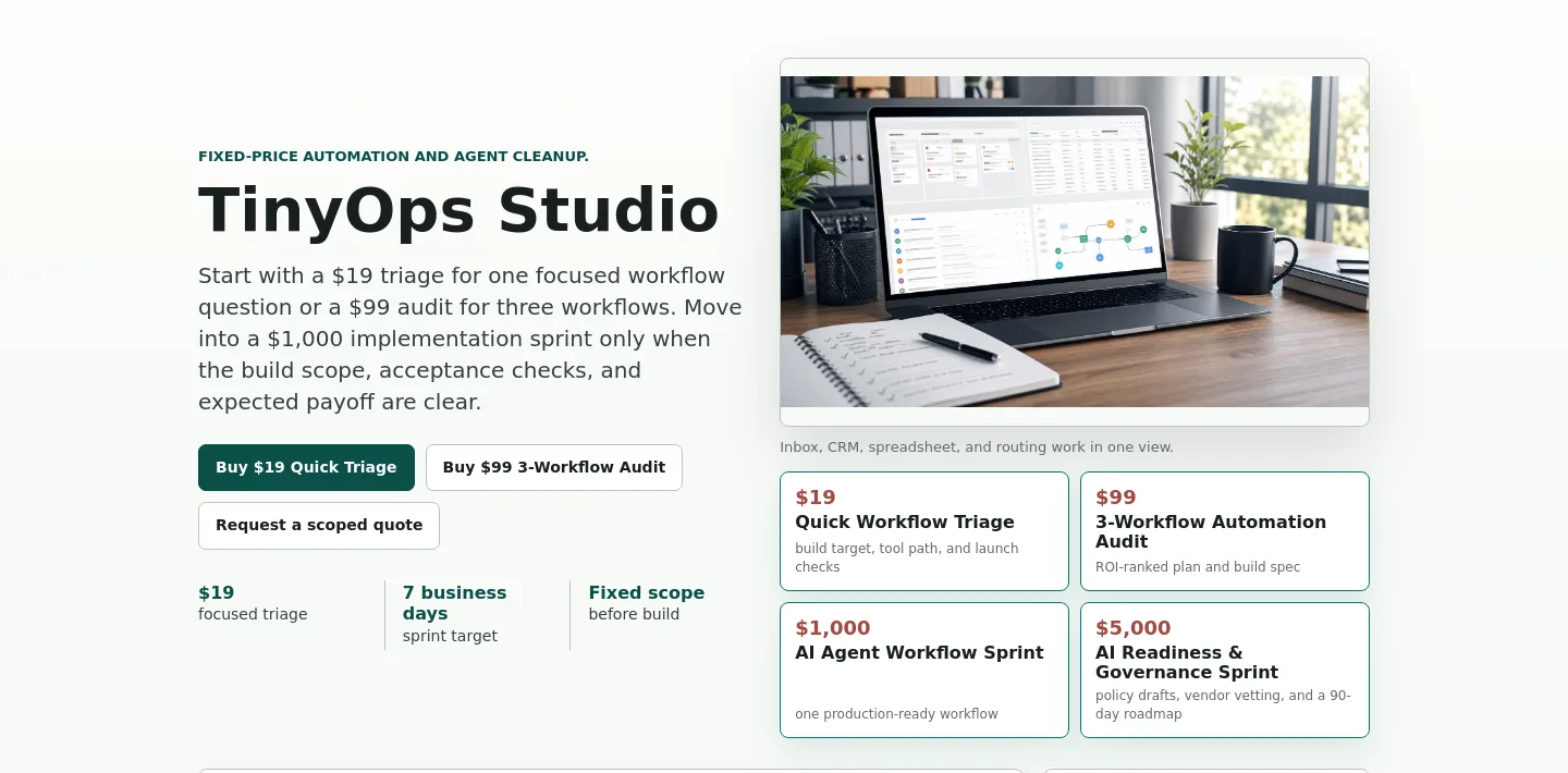 tinyopsstudio.com — Hero