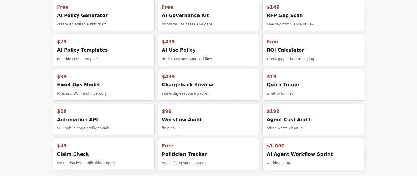 tinyopsstudio.com — Pricing