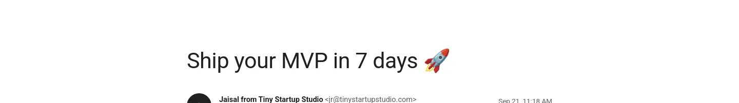 tinystartupstudio.com — a measured funnel