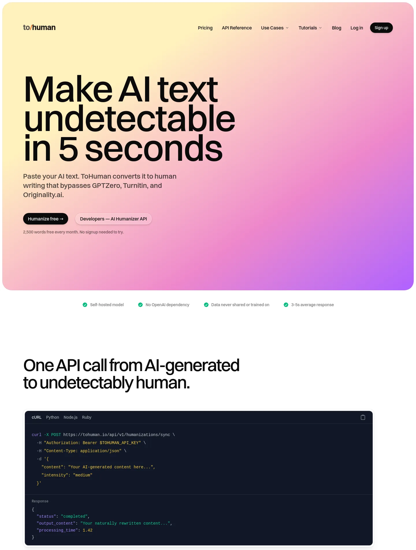 tohuman.io — The Objection-Handler