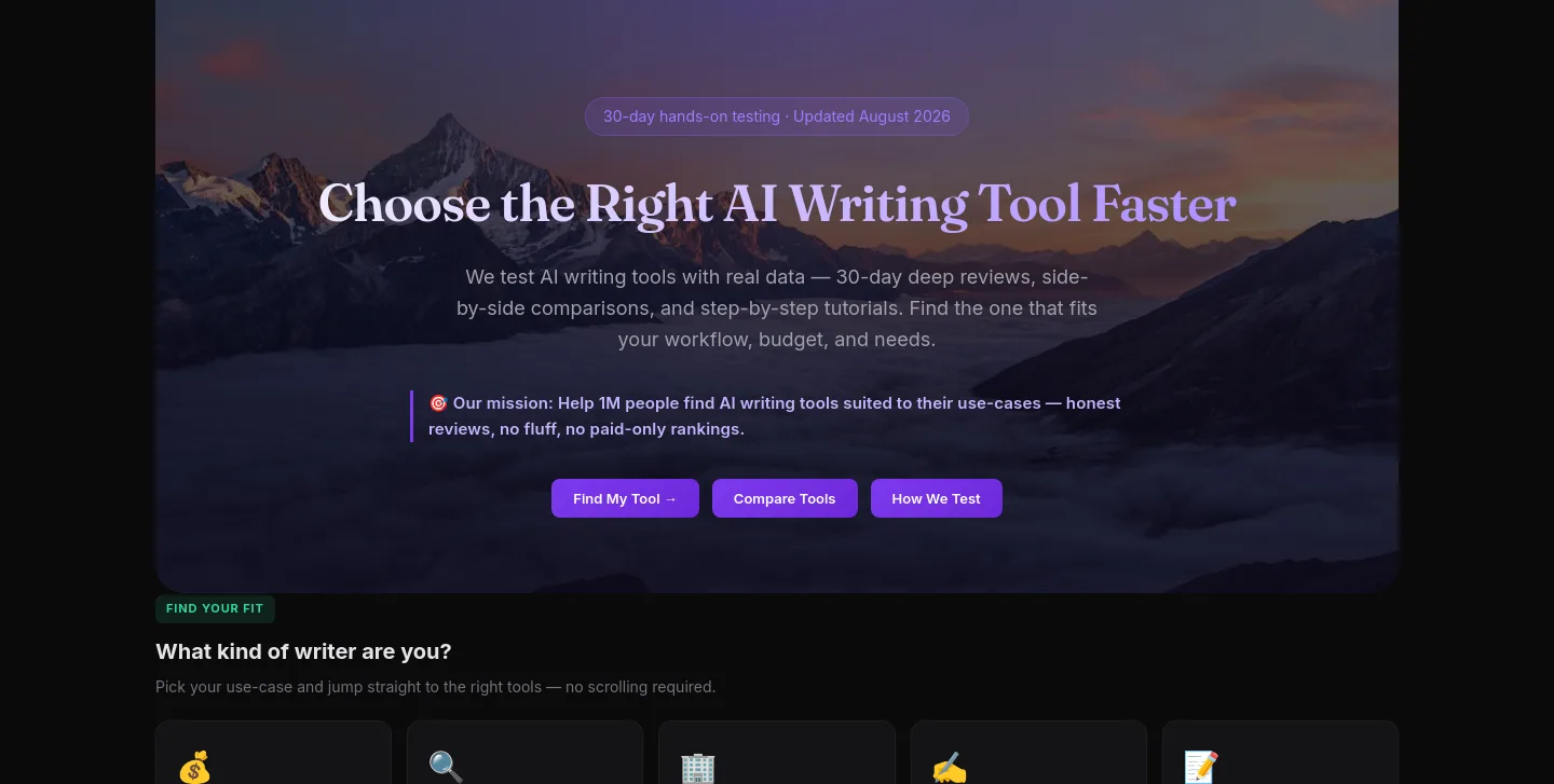 topaiwritertools.com — Hero