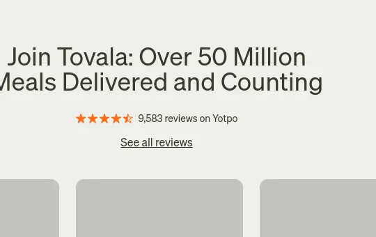 Rating element from tovala.com