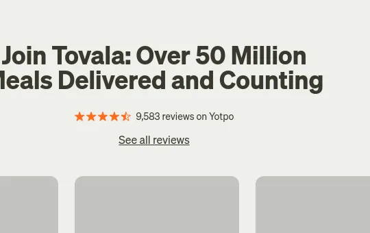 Rating element from tovala.com