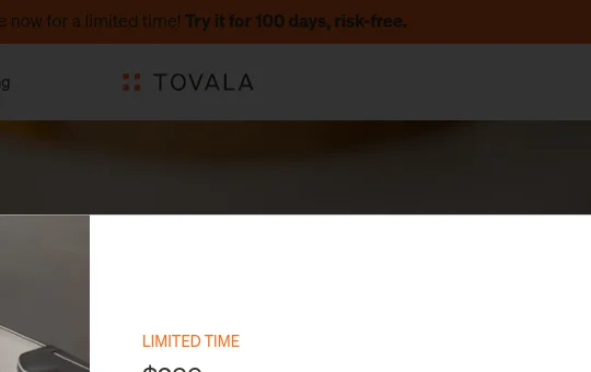 Guarantee element from tovala.com