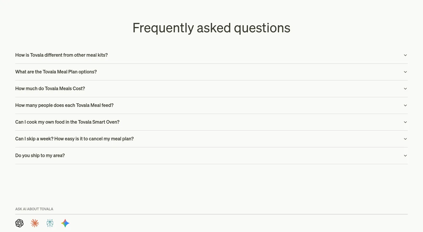 tovala.com — FAQ
