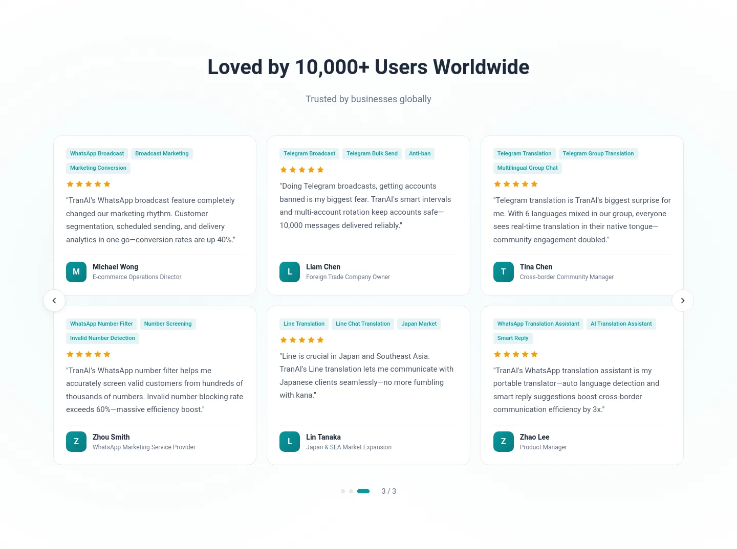 tranai.app — Logo Wall