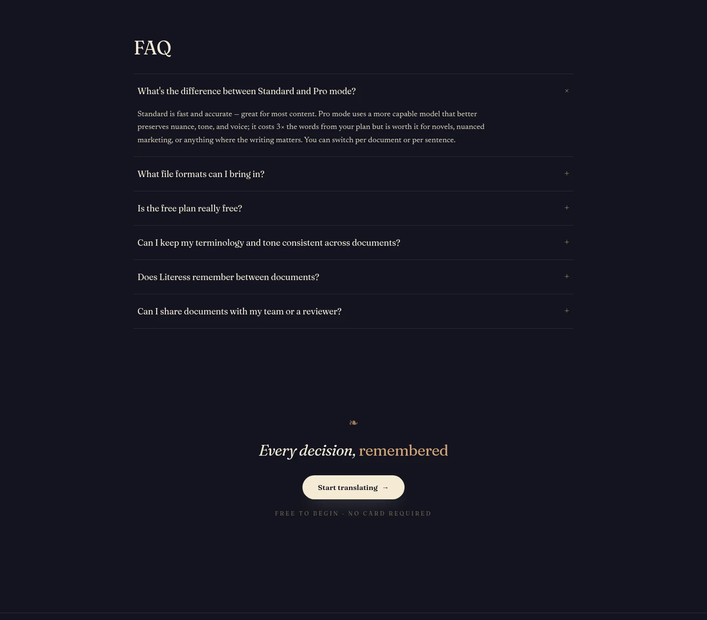 transept.ai FAQ section