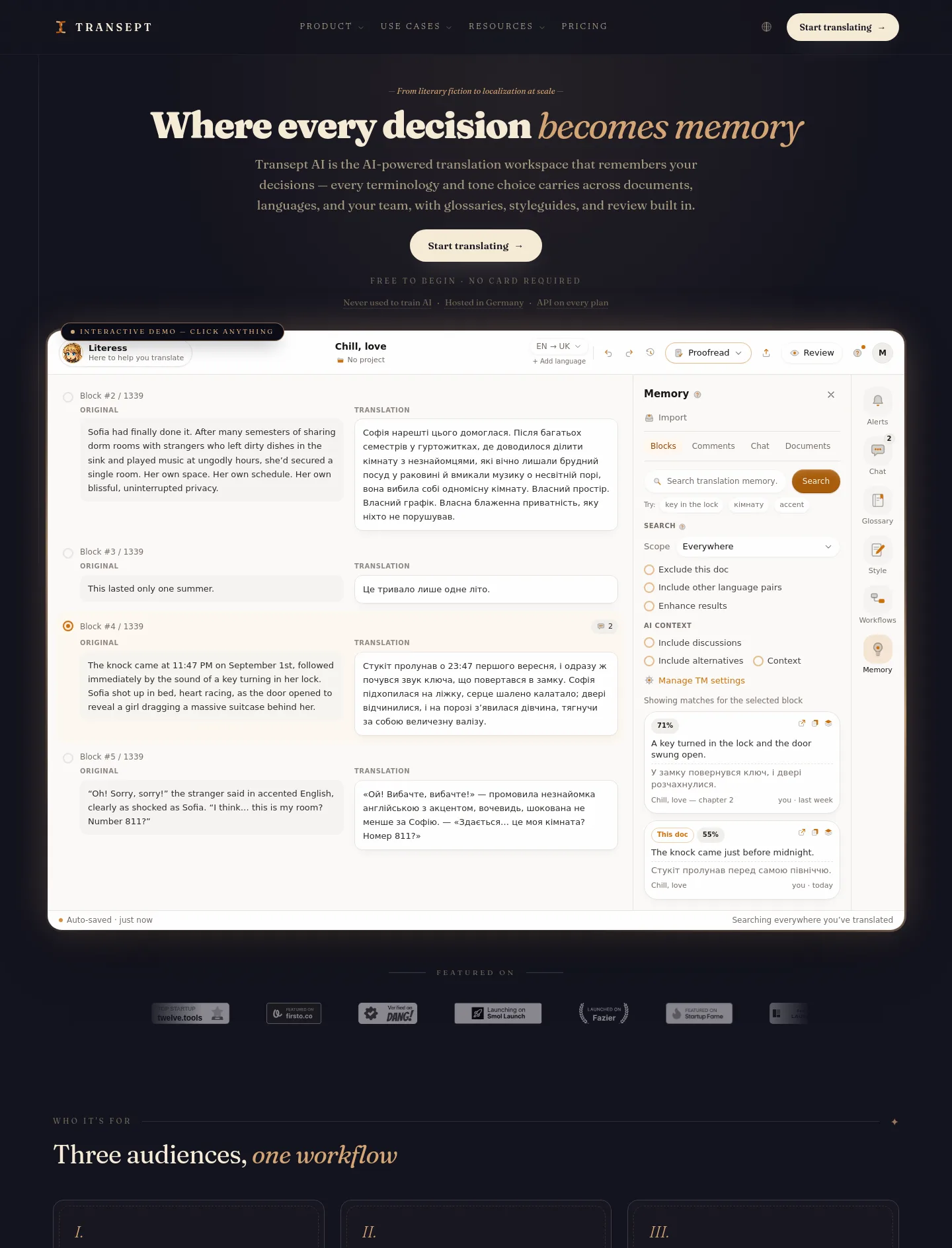 transept.ai — The Objection-Handler