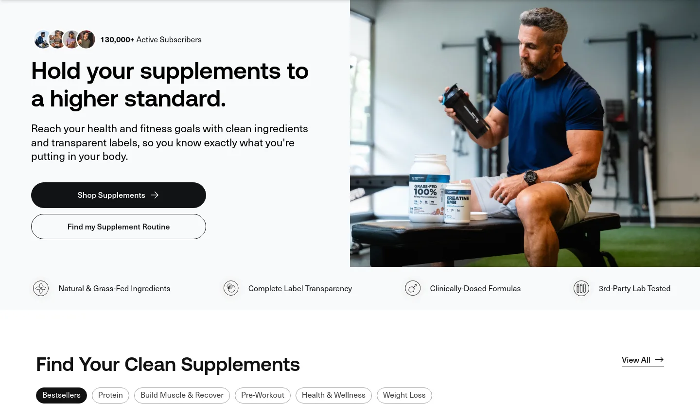 transparentlabs.com — Hero