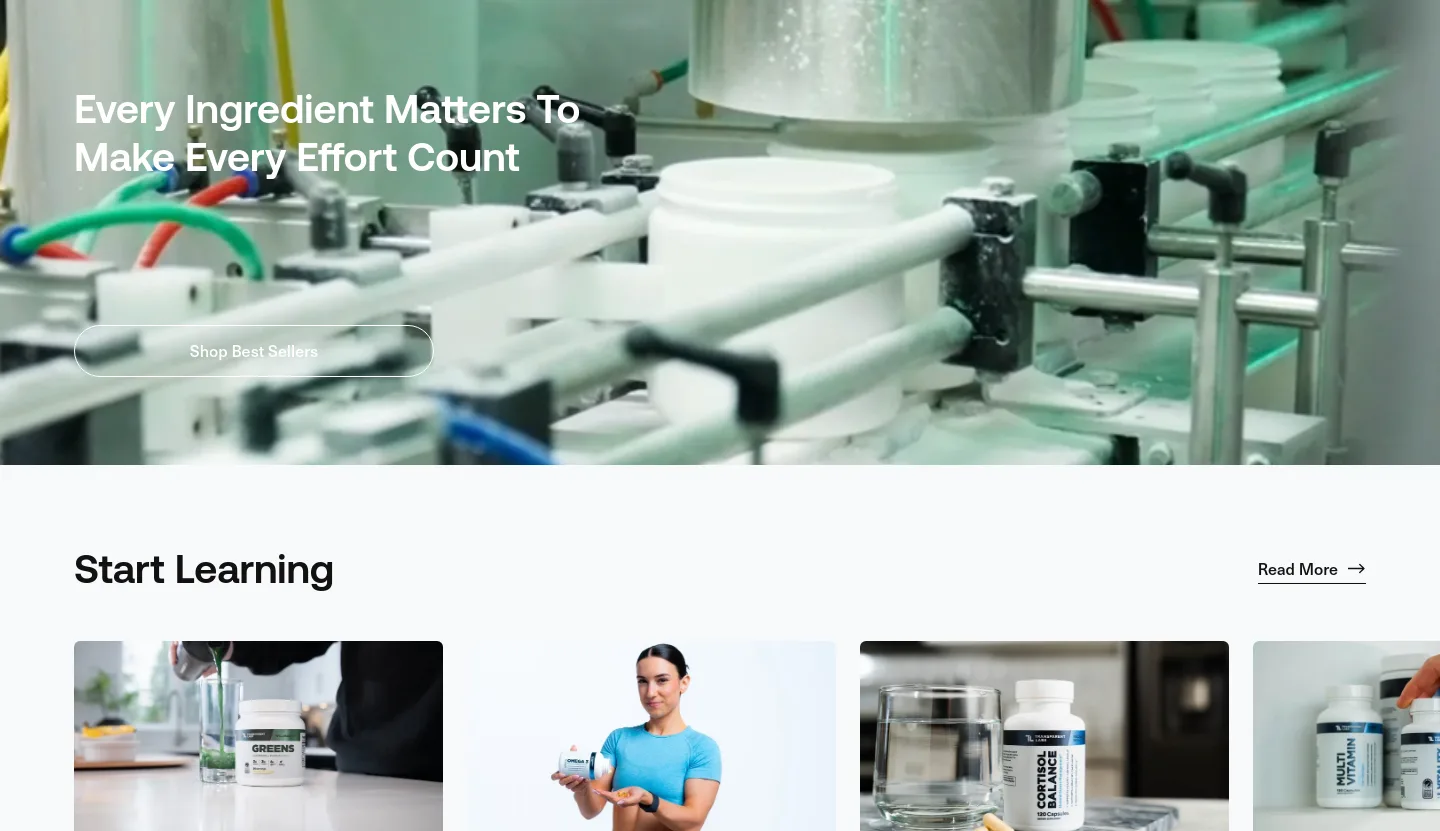 transparentlabs.com — CTA