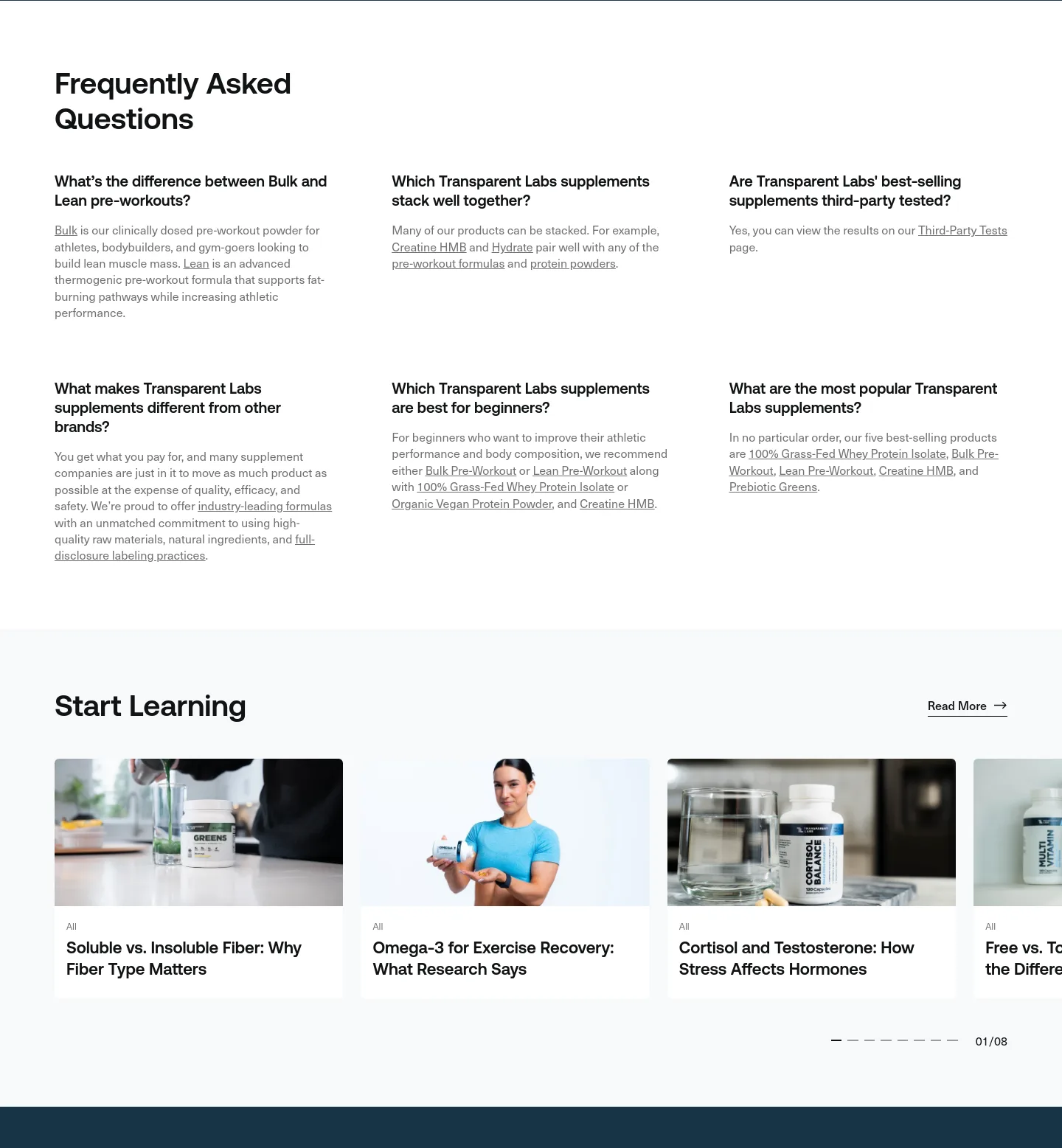 transparentlabs.com — FAQ