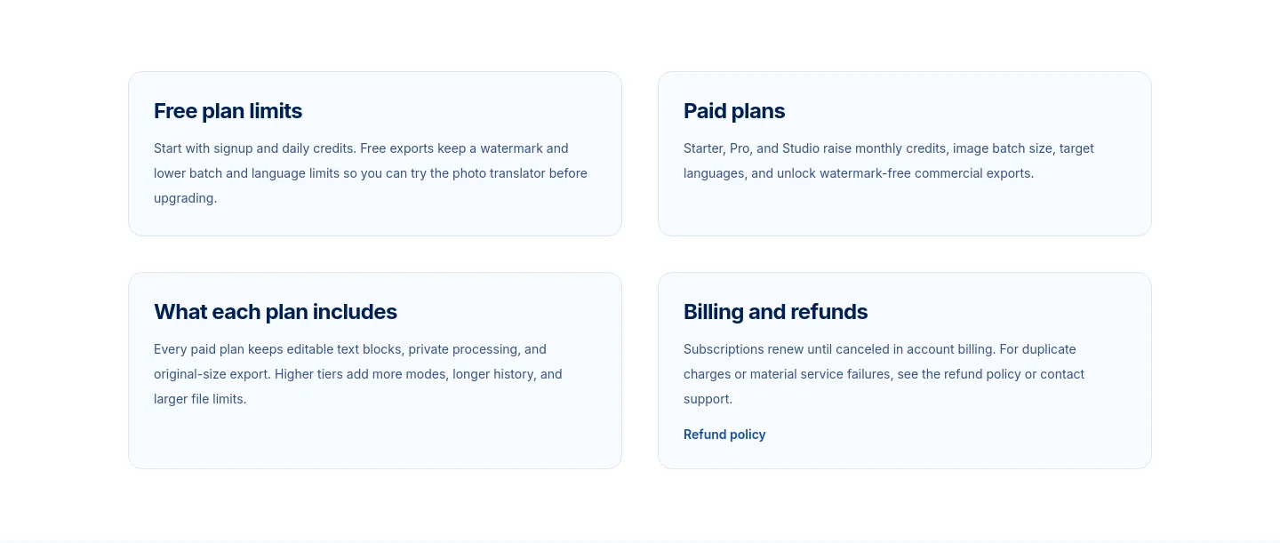 transpic.ai — Features