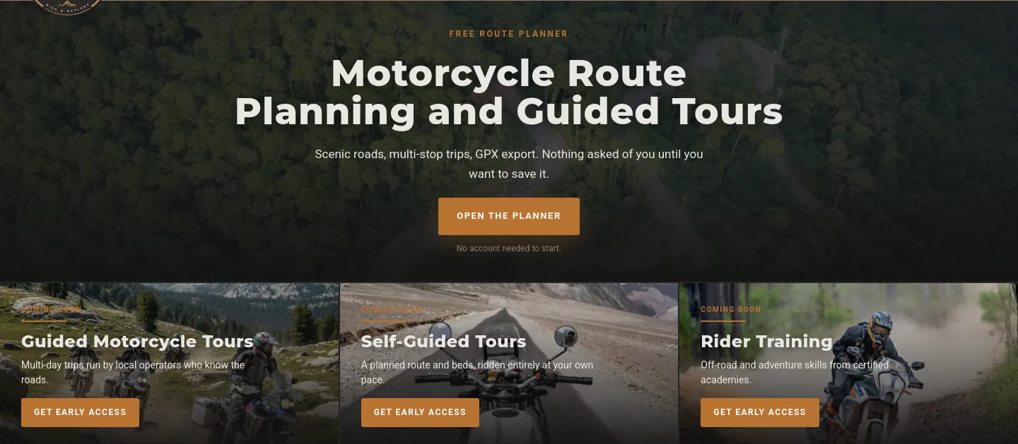 travel-riders.com — Hero