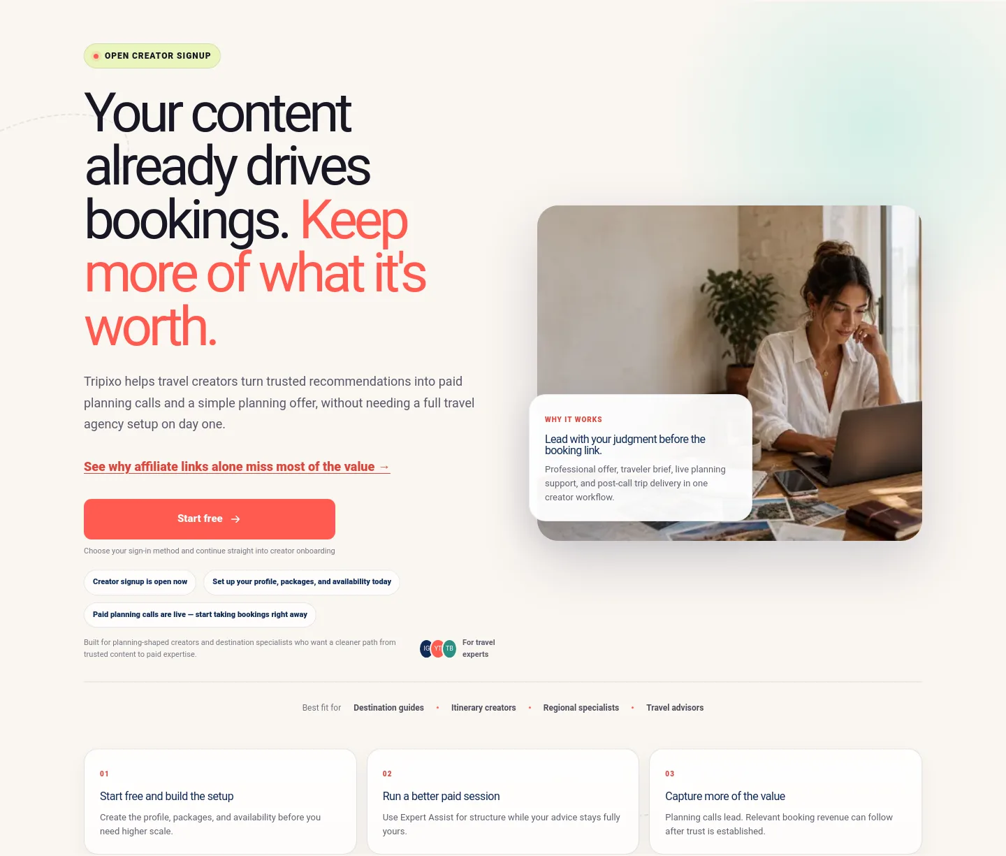 tripixo.ai — Hero
