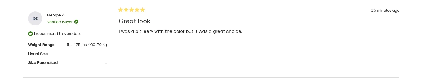 trueclassic.com — a real Reviews section
