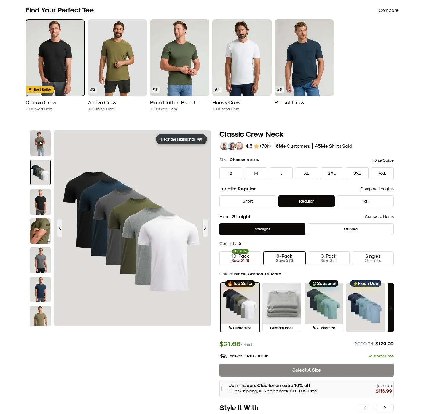 trueclassic.com — Comparison