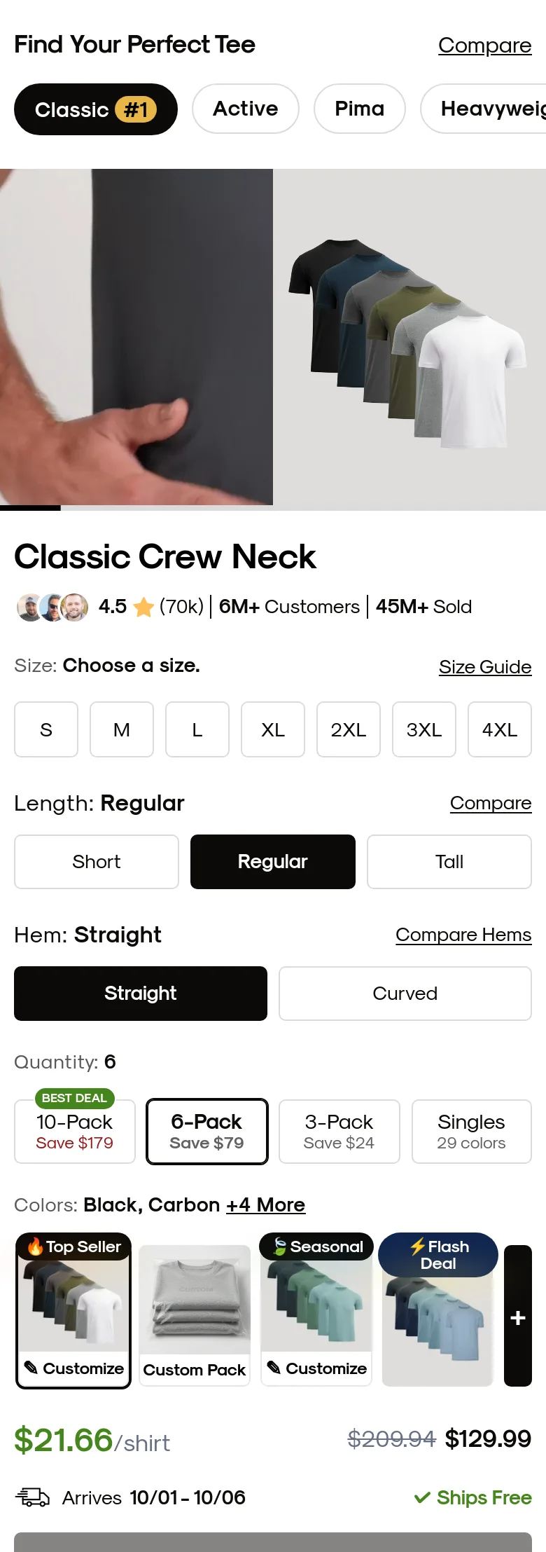 trueclassictees.com — Comparison