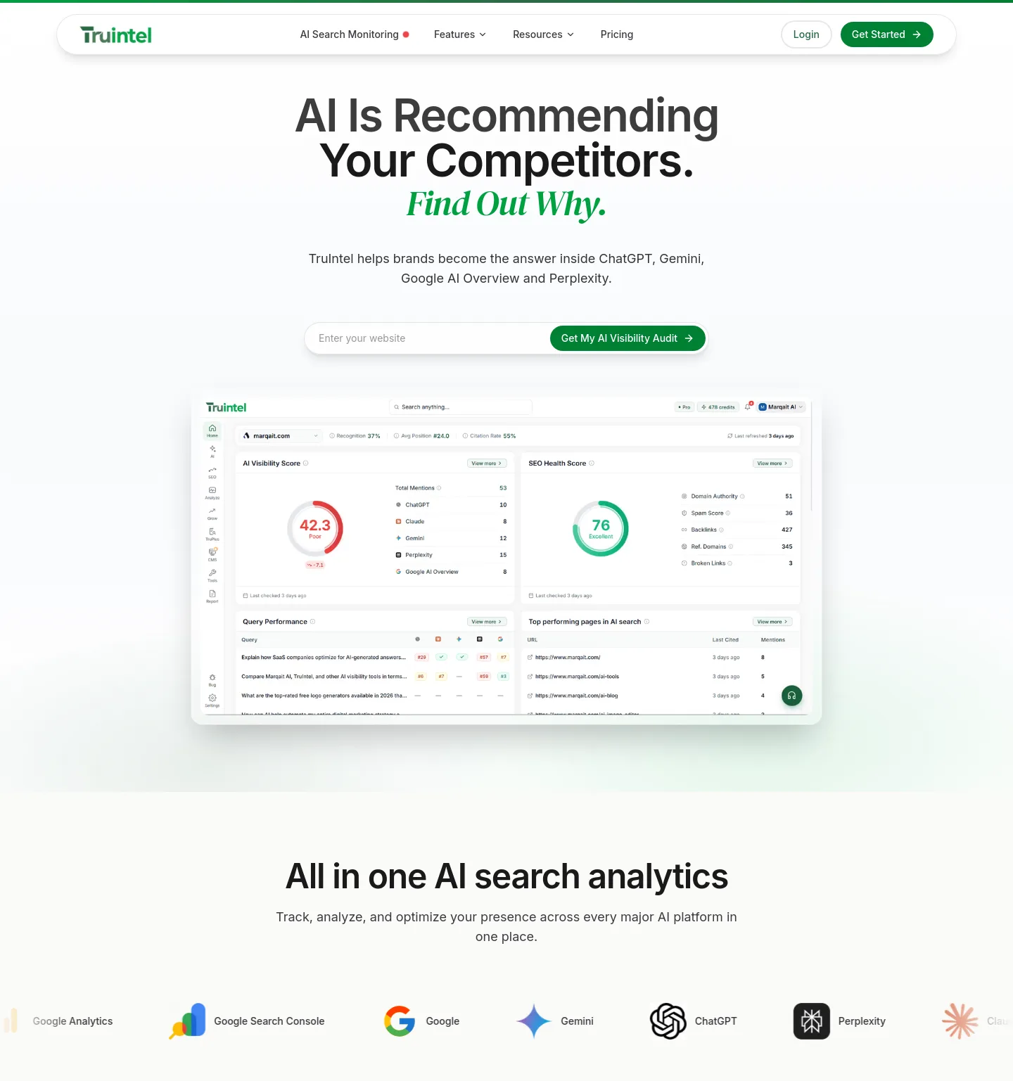 truintel.ai — Hero