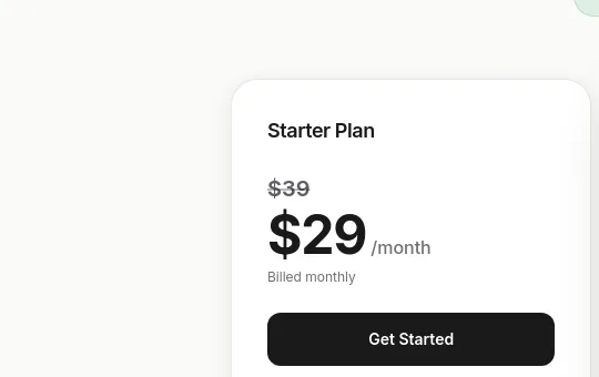 Price anchor element from truintel.ai