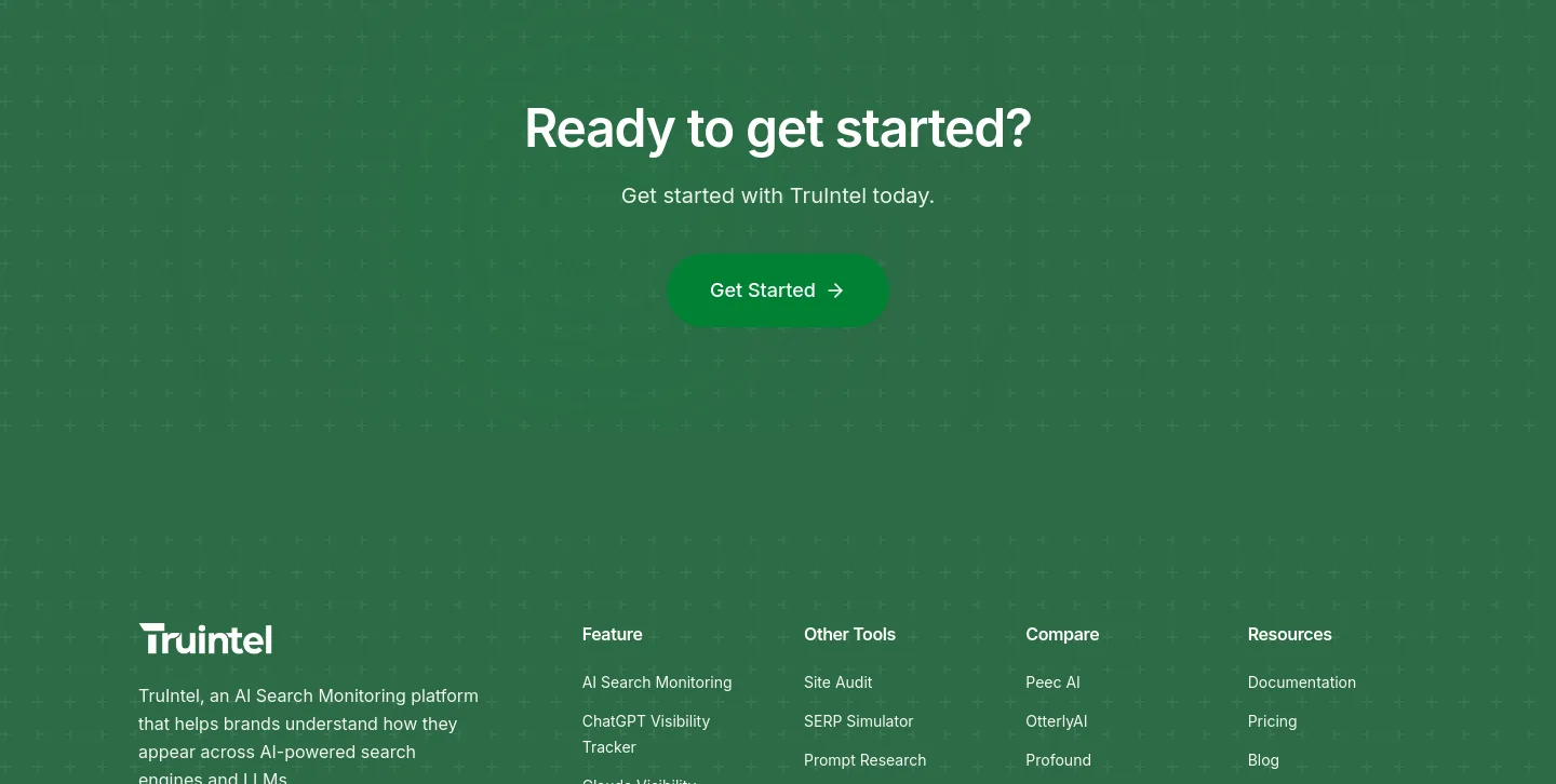 truintel.ai — a real CTA section