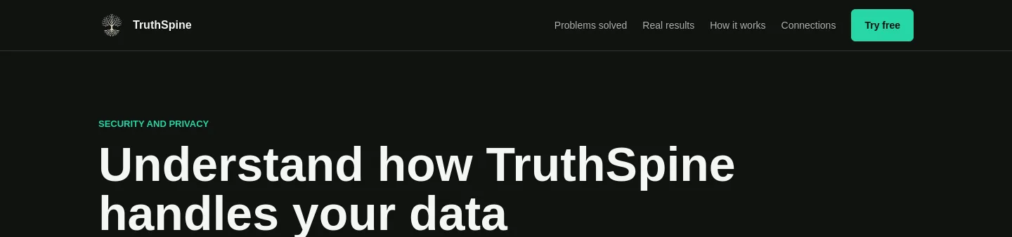 truthspine.app — a measured funnel
