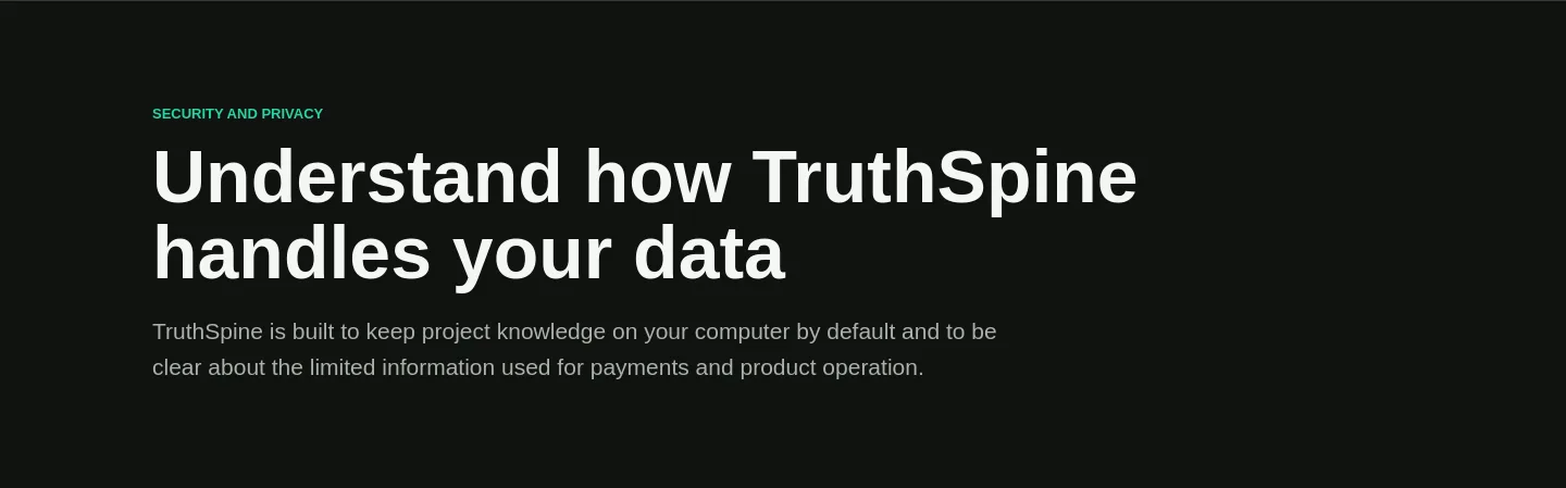 truthspine.app Hero section