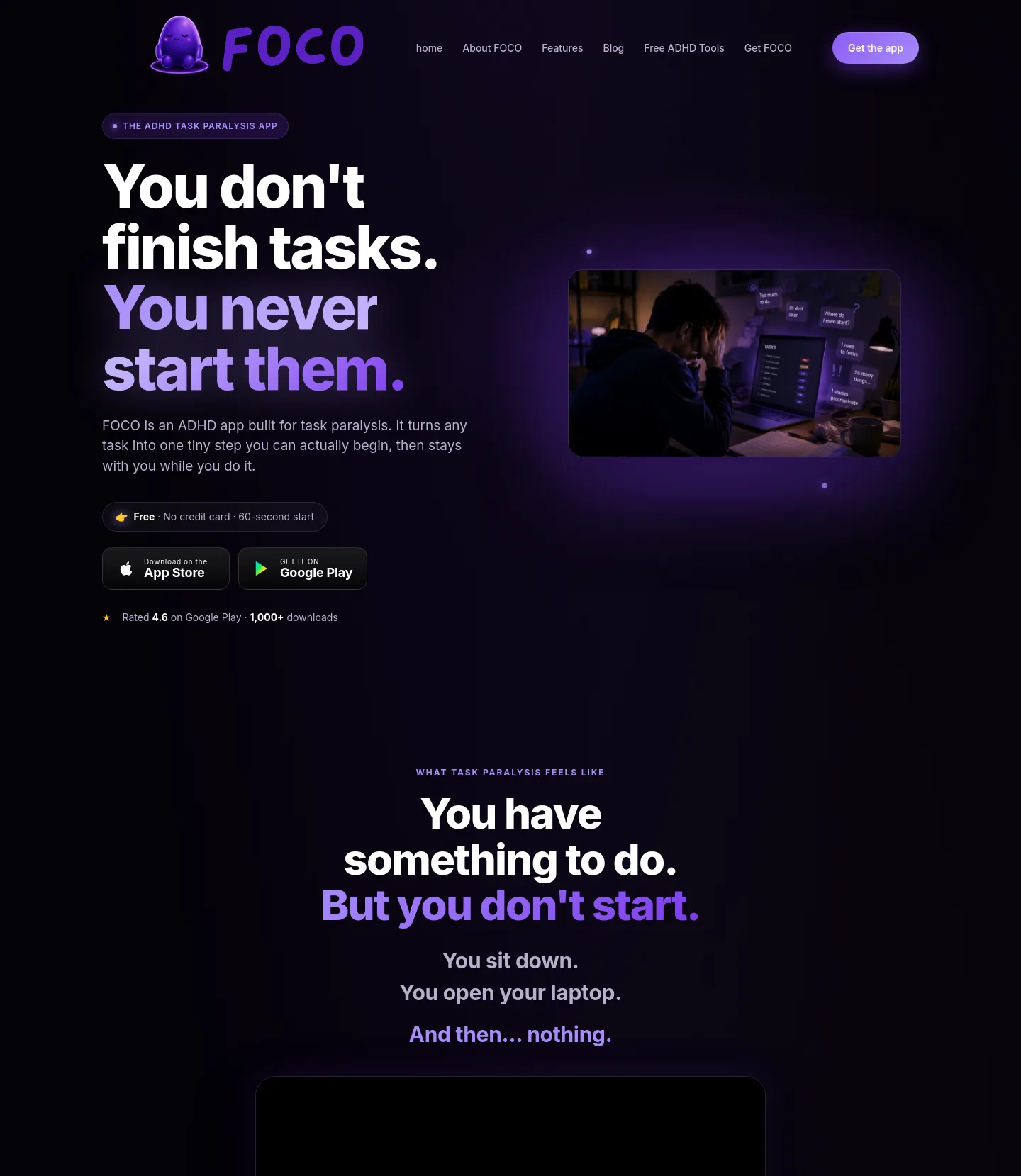 tryfoco.com — Hero