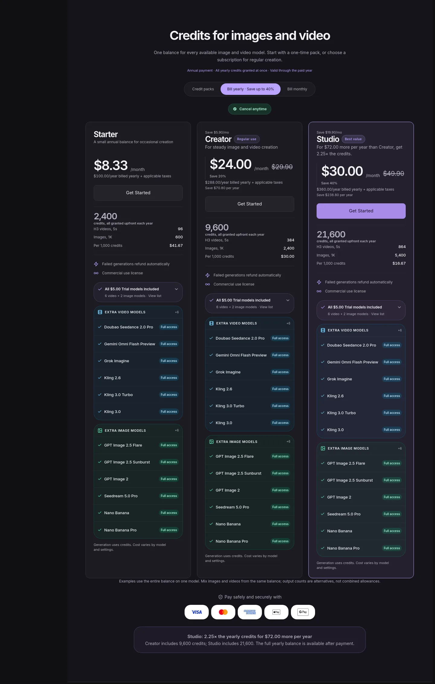 tryh3.com — Pricing
