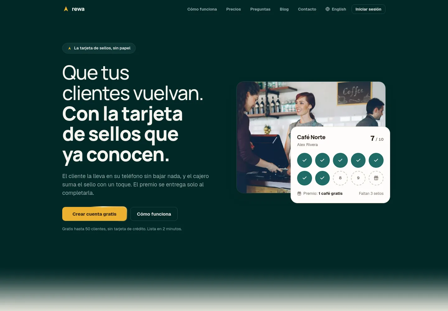 tryrewa.com — a measured funnel